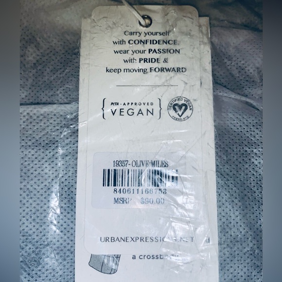 NWT URBAN EXPRESSIONS BEDFORD CONVERTIBLE BACKPACK🎒-OLIVE🫒, BNWTIB✨Rare Find✨ - Picture 9 of 10